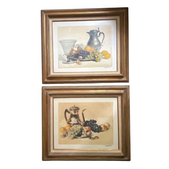 Vintage Oil on Canvas Picture Ship in the Sea Signed - Picture 1 of 9